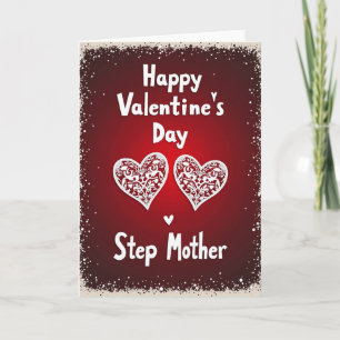 Valentinstag-Stiefmutter-Filigree-Karte Karte