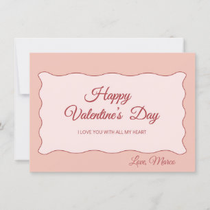 Valentinstag Süße Feiertagskarte