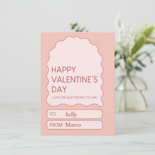 Valentinstag Süße Feiertagskarte