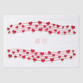 Valentinstag, süße Herzen Seidenpapier