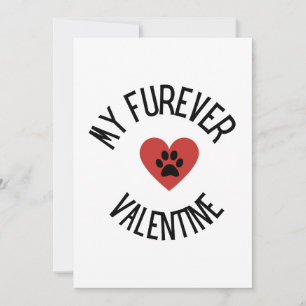 Valentinstag Süße Hundefoto Feiertagskarte