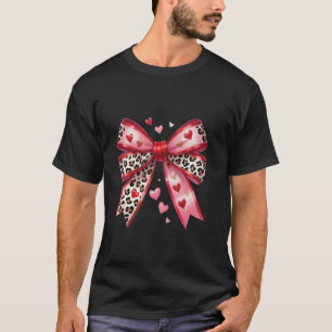 Valentinstag Süße Kokette Schleife Band T-Shirt