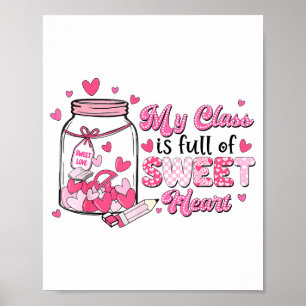 Valentinstag Süße Lehrerin Meine Klasse Ist Voller Poster
