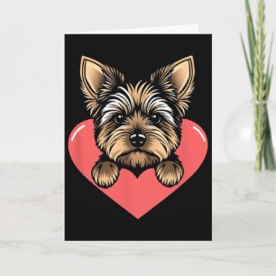 Valentinstag Süßer Hund Herz  Karte