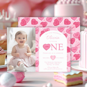 Valentinstag Süßigkeiten Geburtstagsfeier Einladung