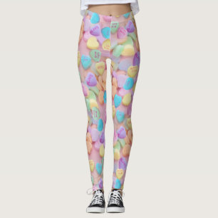 Valentinstag Süßigkeiten Herzen Leggings