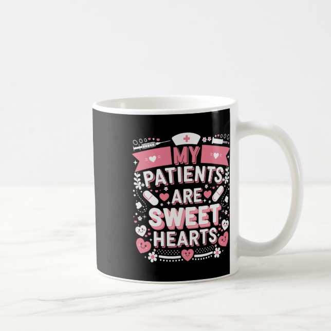 Valentinstag Sweet Hearts Pflege Liebe Mein Patien Kaffeetasse (Rechts)