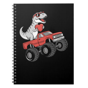 Valentinstag T Rex Dinosaurier Riding Monster Truc Notizblock