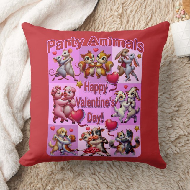 Valentinstag Tanzpaare "Party Animals" Kissen (Decke)