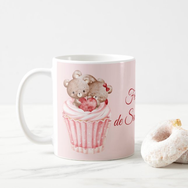 Valentinstag Tasse Kaffee Becher (Mit Donut)