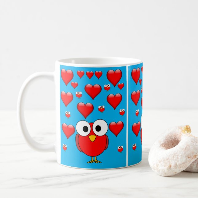 Valentinstag-Tasse Kaffeetasse (Mit Donut)