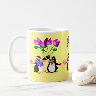 Valentinstag Tasse Pinguin Hearts