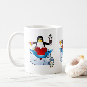 Valentinstag Tasse Pinguin Hearts