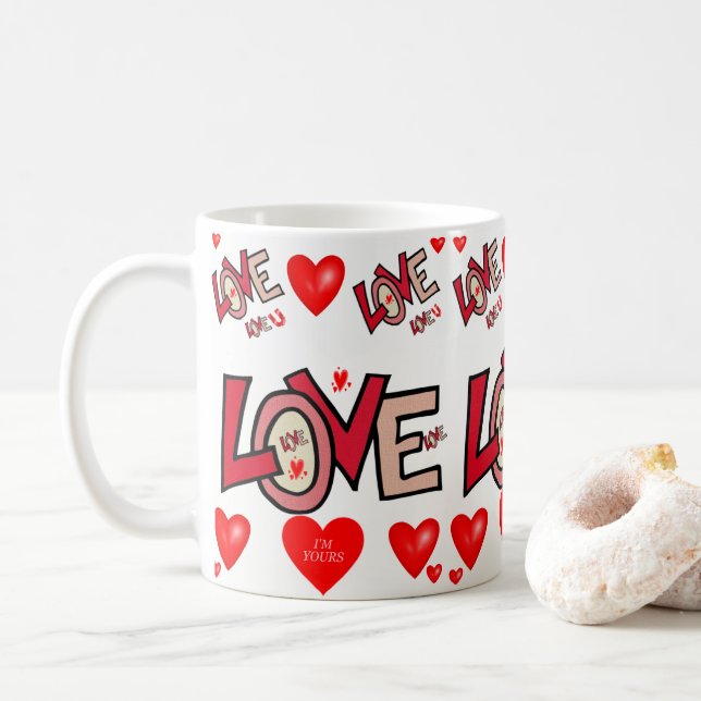 Valentinstag Tasse Tasse (Mit Donut)