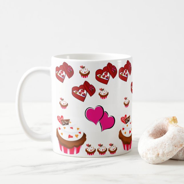 Valentinstag Tasse Tasse (Mit Donut)