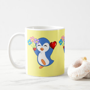 Valentinstag Tassen Pinguin Herzen