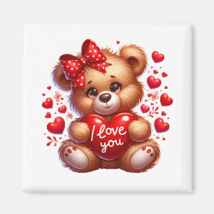 Valentinstag-Teddy Magnet