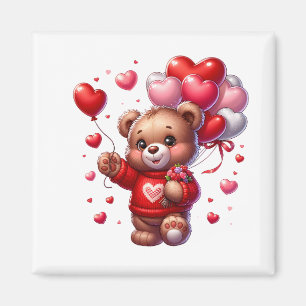 Valentinstag-Teddy-Magnet Magnet