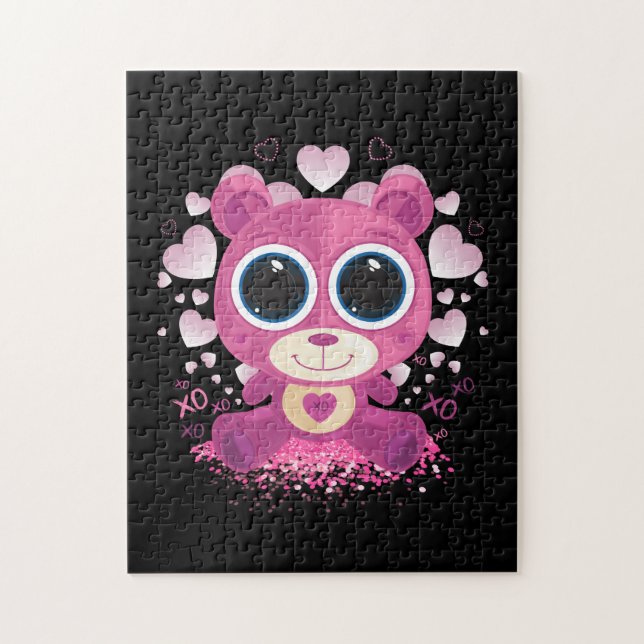 Valentinstag Teddybär (Vertikal)
