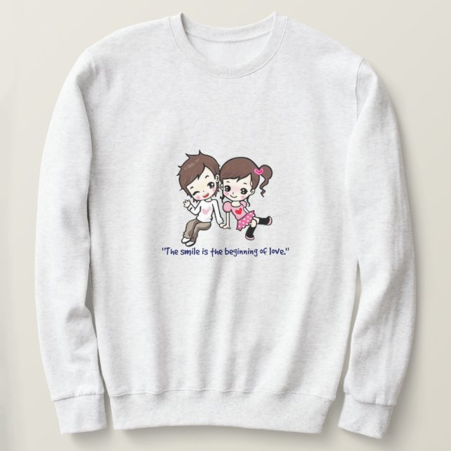 Valentinstag Thema Liebe Design Sweatshirt (Design vorne)