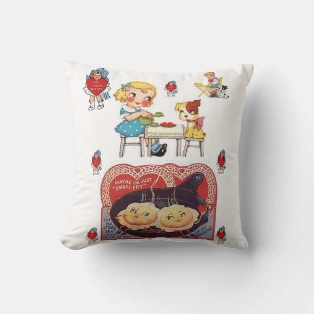 Valentinstag Throw Pillow Kissen (Vorderseite)