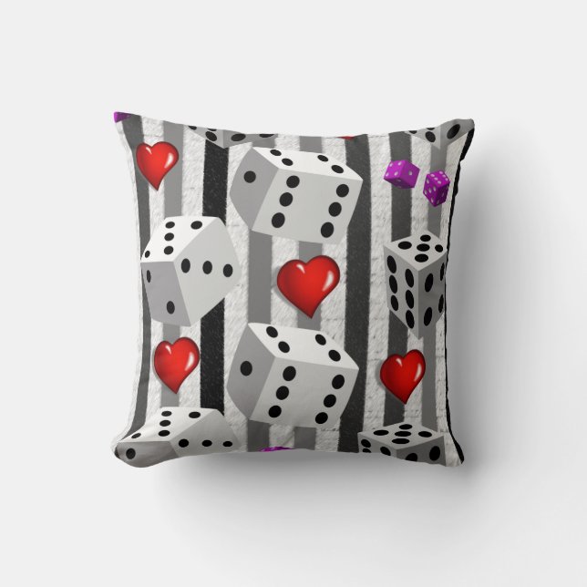 Valentinstag Throw Pillow Kissen (Vorderseite)