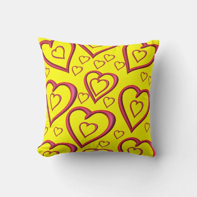 Valentinstag Throw Pillow Kissen (Vorderseite)