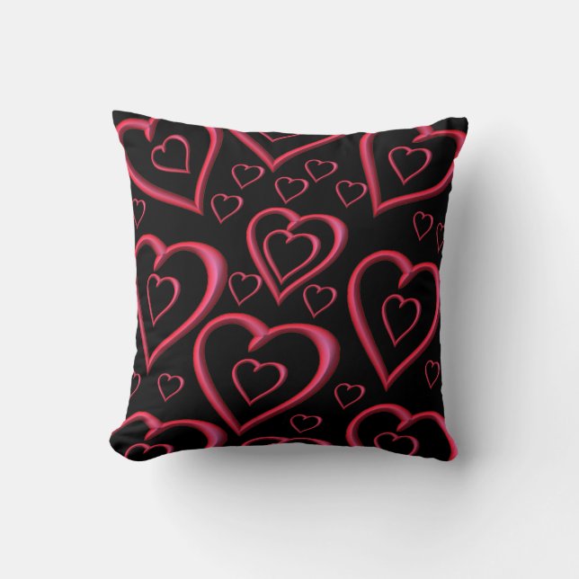 Valentinstag Throw Pillow Kissen (Vorderseite)