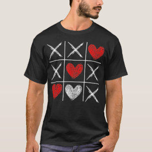 Valentinstag Tic Tac Toe Valentine Funny Liebe H T-Shirt