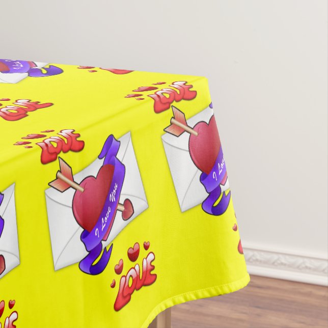 Valentinstag Tischdecke (Beispiel)