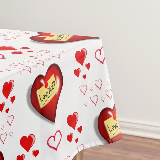 Valentinstag Tischdecke (Beispiel)