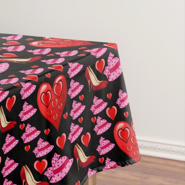 Valentinstag Tischdecke (Beispiel)