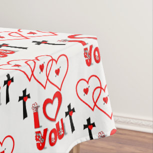 Valentinstag Tischdecke