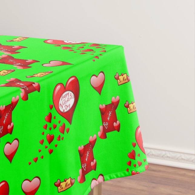 Valentinstag Tischdecke (Beispiel)