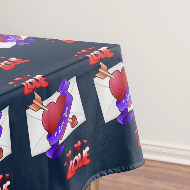 Valentinstag Tischdecke (Beispiel)