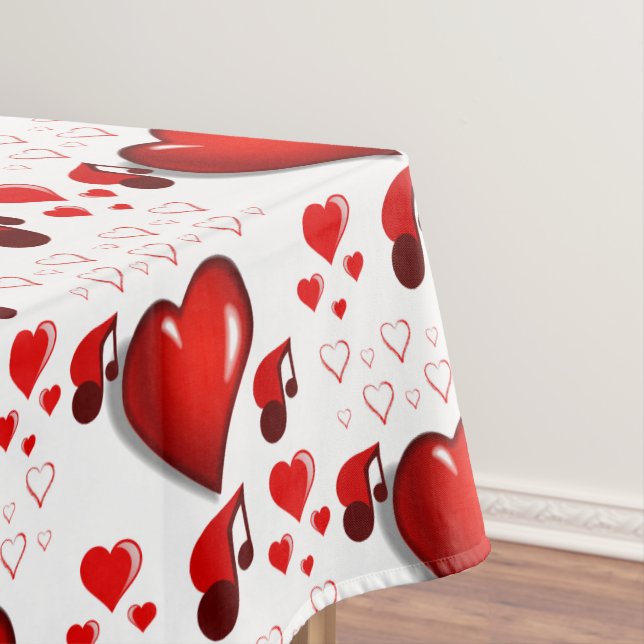Valentinstag Tischdecke (Beispiel)