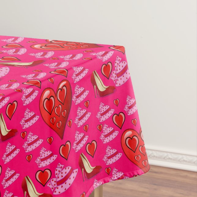 Valentinstag Tischdecke (Beispiel)