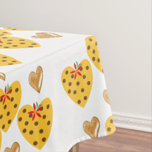 Valentinstag Tischdecke Herzen Punkte