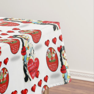 Valentinstag-Tischdecke Tischdecke