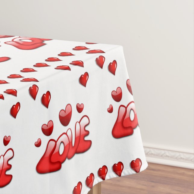 Valentinstag-Tischdecke Tischdecke (Beispiel)