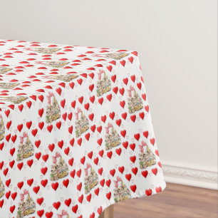 Valentinstag-Tischdecke Tischdecke