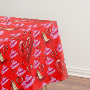 Valentinstag-Tischdecke Tischdecke