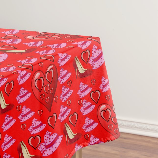Valentinstag-Tischdecke Tischdecke (Beispiel)