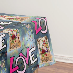 Valentinstag-Tischdecke Tischdecke