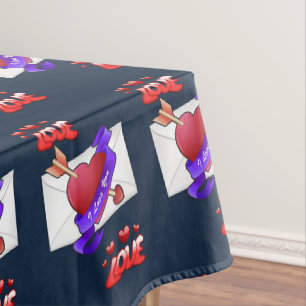 Valentinstag-Tischdecke Tischdecke