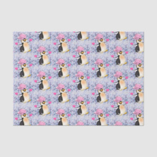 Valentinstag Tissue Pinguin Hearts Seidenpapier