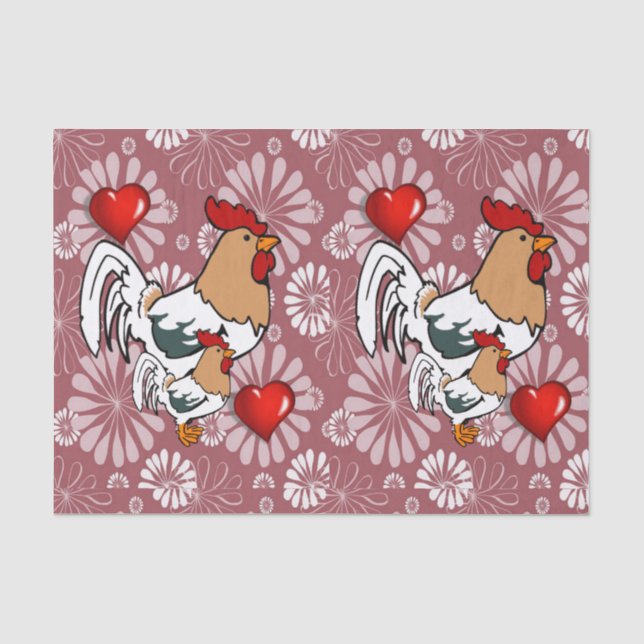 Valentinstag-Tissue Seidenpapier (Vorderseite)
