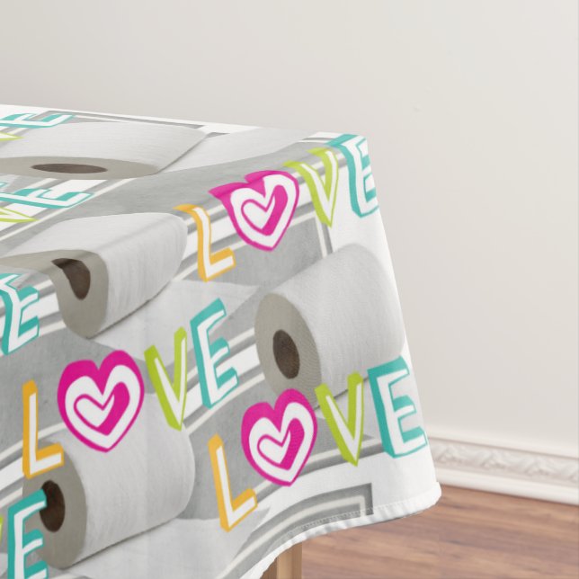 Valentinstag Toilettenpapier Liebe Tischdecke (Beispiel)