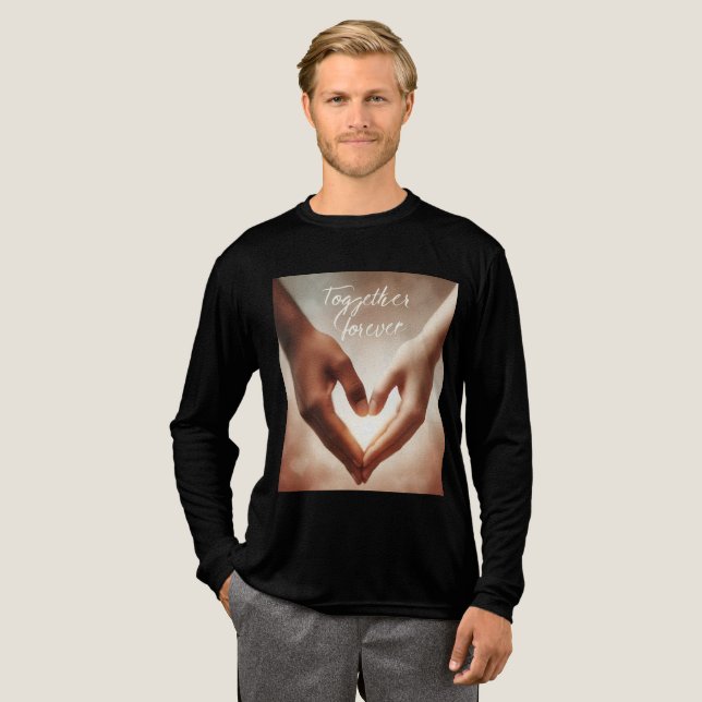 Valentinstag Tri-Blend Shirt (Volle Vorderseite)