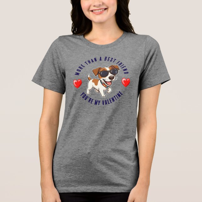 Valentinstag Tri-Blend Shirt (Vorderseite)